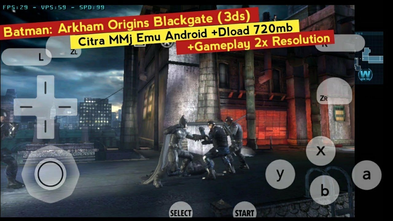 Batman : Arkham Origins Blackgate (3ds) Citra Emulator Test Android Size  720mb Gameplay - YouTube