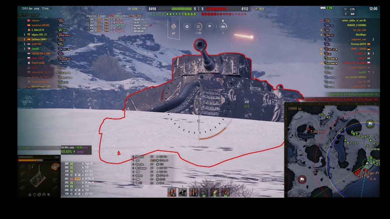 Maestria Tiger I 3218 dmg 6731 Win8