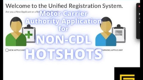 How To Get Your MC and DOT: Non CDL Hotshot Motor Carrier Authority Application
