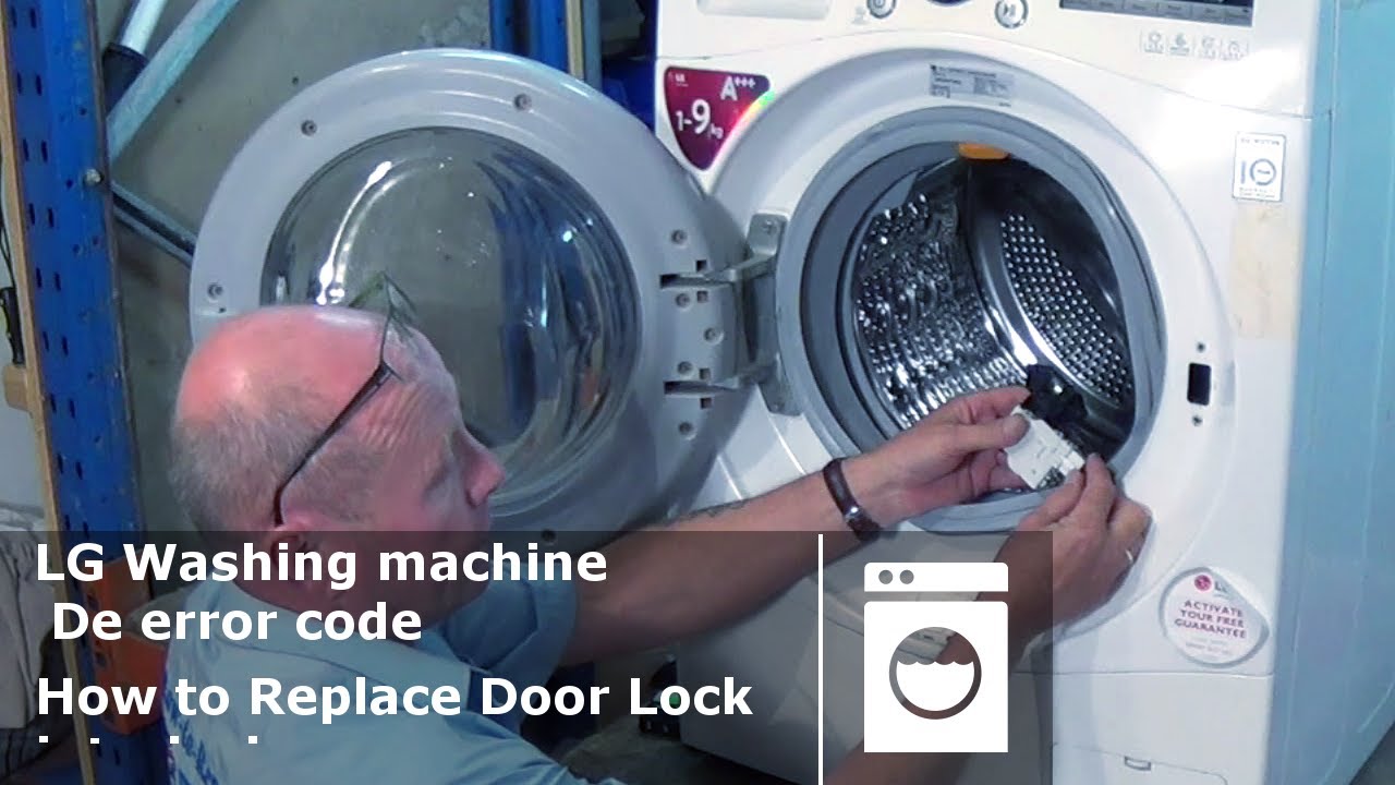 LG Washing Machine De error code how to replace door interlocks