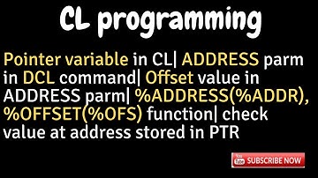 IBM i, AS400 Tutorial, iSeries, System i -CL pointers - pointers in CL - pointer concept in CL