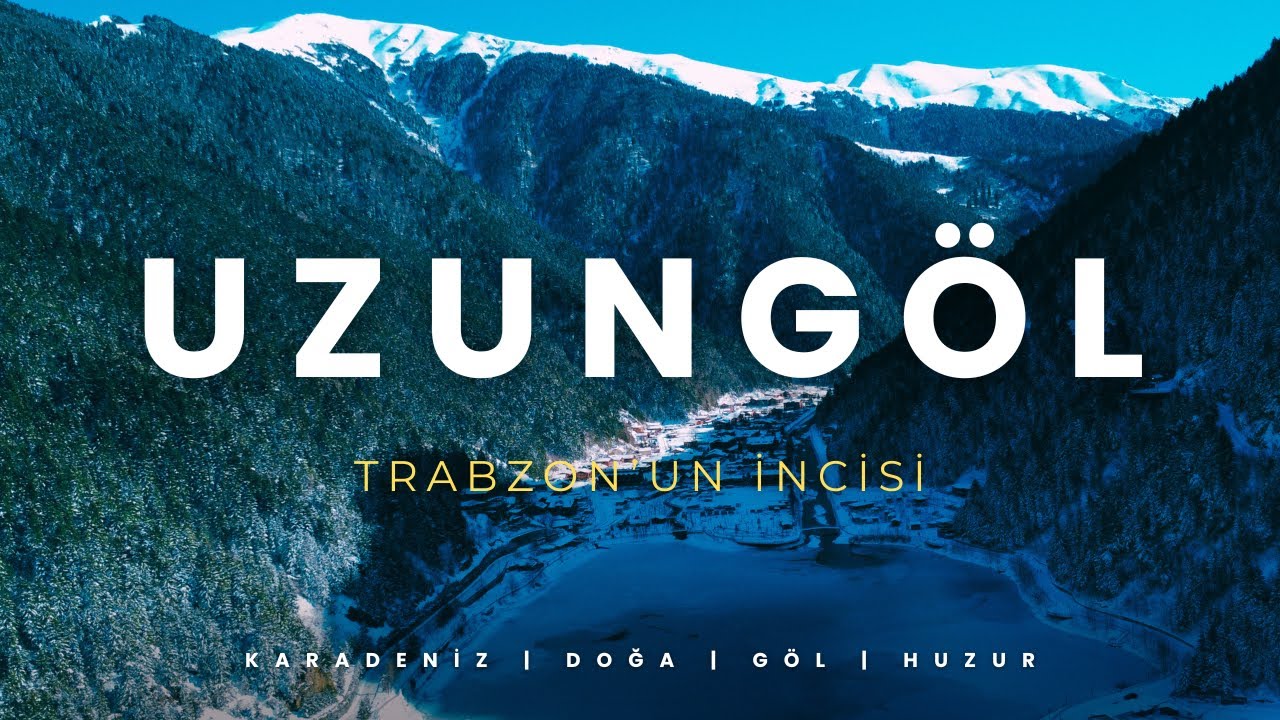 Böylesini Görmediniz! Karlı Uzungöl Drone Görüntüleri