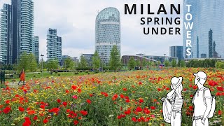 4K Milan 🇮🇹 : Spring Under Towers - Walk screenshot 2