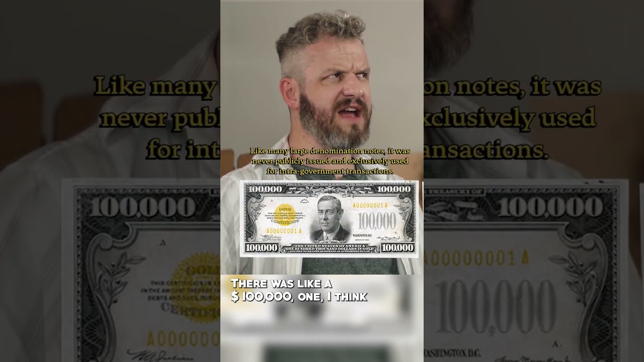 Real USA Bills Larger Than 100