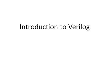 Introduction to verilog using Modelsim