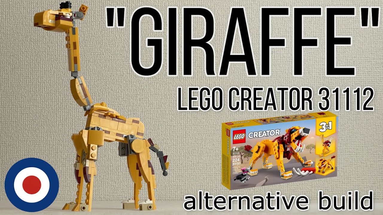 LEGO Creator 31112 Alternative build tutorial GIRAFFE、レゴ