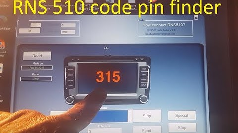 rns510 free code pin finder
