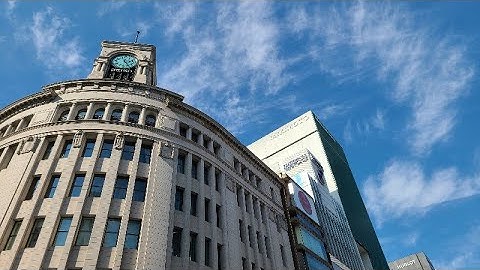 8K🇯🇵【東京銀座4丁目交差点 360°パノラマ撮影】a Walk around the japan tokyo