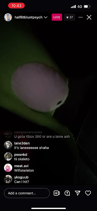 wifiskeleton alt acc may 4th 2025 instagram live