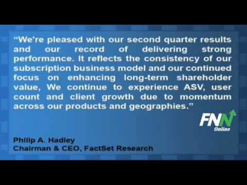 FactSet Research Reports Q2 In-Line, Issues Q3 Gui...