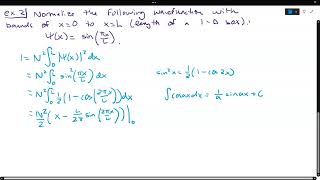 Wavefunctions   Normalization and Probability