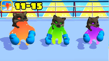 Jelly Clash 3d Level 11-15 : Gameplay Walkthrough - Best Games