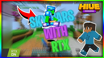 Skywars But with Shaders | Hive MCPE 1.17 |