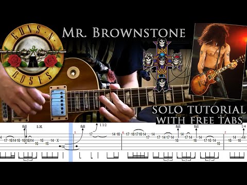 Guns N' Roses - Mr. Brownstone Guitar Solo Lesson