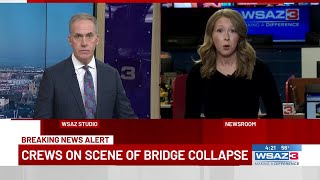 Crews on scene of bridge collapse in northern W.Va.