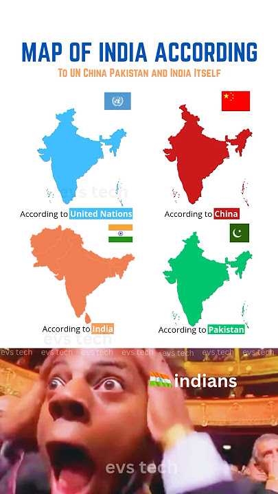 🗺️ India Map According to Countries: Who Sees What? 🇮🇳🌍 #indiamap #india