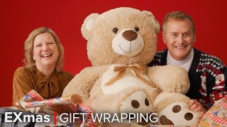 The "EXmas" Cast Does The Holiday Gift Wrapping Challenge