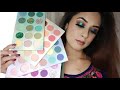 GLAMOURS FESTIVE EYE MAKEUP TUTORIAL USING BEAUTY GLAZED COLOR BOARD || Asmua