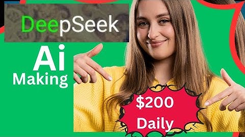 How To Earn Money Online With a Laptop Using DEEPSEEK AI ($100/Day)
