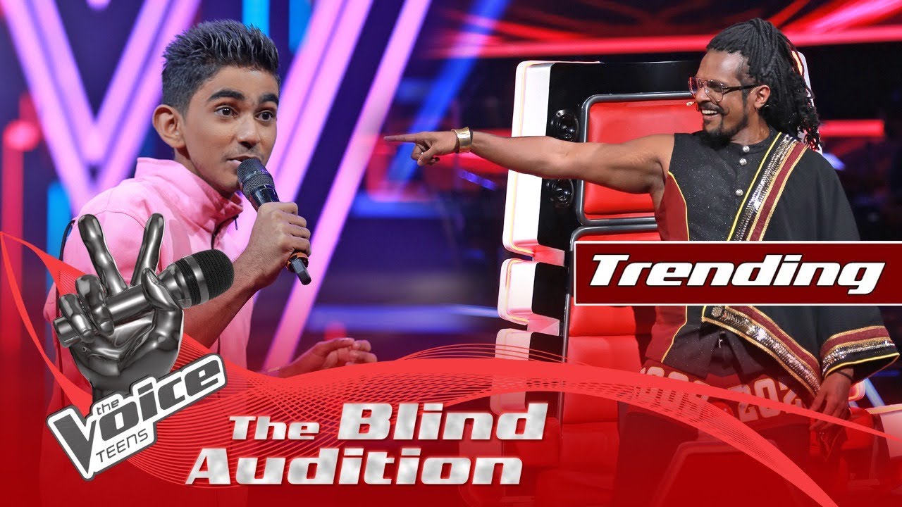 Nithin Disara Senevirathne | Mottu (මොට්ටු) | Blind Auditions | The Voice Teens Sri Lanka