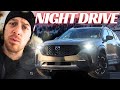 Mazda cx50 night drive how are the headlights instruments and screens