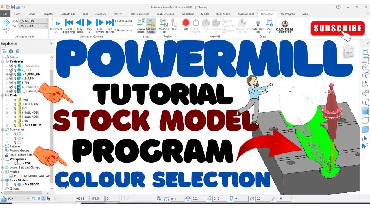 Delcam Powermill Stock Model Programming #powermill #delcam @CADCAM ...
