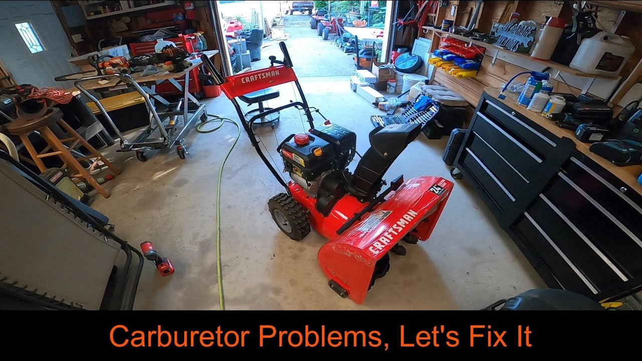 Craftsman Snowblower with Carb Problems
