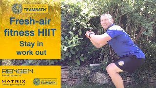 Home workout - fresh-air fitness session