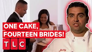 Buddy Needs ONE CAKE To Please FOURTEEN Different Brides! | Cake Boss