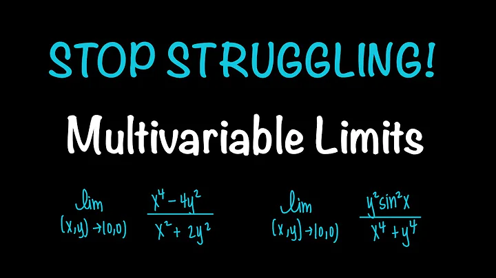 STOP Struggling with Multivariable Limits | Calculus 3 Strategy & Examples | Math with Professor V