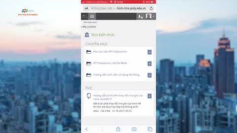 Hướng dẫn vào hệ thống LMS.POLY.EDU.VN