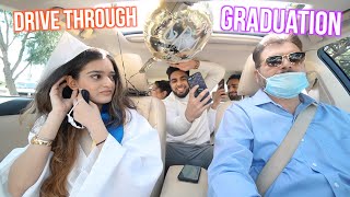 OUR FIRST EVER DRIVE THROUGH GRADUATION EXPERIENCE! (Embarrassing Sister w/ Desi Music)