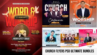 2023 Church Flyers ADS Ultimate Bundle Photoshop Tutorial Part 1 screenshot 4