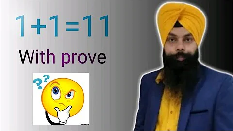 Proof  1+1=11 @# Prove that 1+1=11 #@How to prove 1+1=11 #@ Funny math  proof