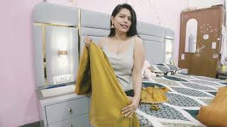 My New Pretty Saree With Beautiful Blouse.