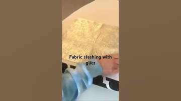 Fabric Slashing With Glitz #fabricmanipulation  #textile