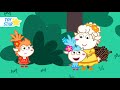 Friends Playing in the Forest. Funny Cartoon for Kids