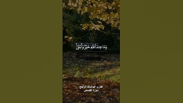 ( وما اوتيتم من شيء فمتاع الحياة الدنيا وزينتها ) القارئ عبدالملك الراجح