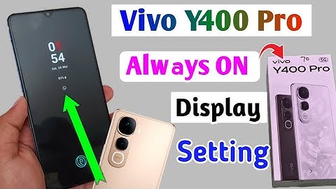 Vivo y400 pro always on display setting/How To Always On Display Setting In Vivo Y400 Pro 5g