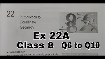 Ex 22A Introduction to Coordinate Geometry Q6 to Q10 RS Aggarwal class 8 in hindi | Rajmith Study