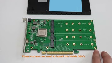 How to install M.2 NVMe drives in the SSD7105