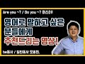 영어회화 추천영상ㅣ기초 영어회화, 영문법ㅣAre you do you 마스터ㅣbe동사 일반동사