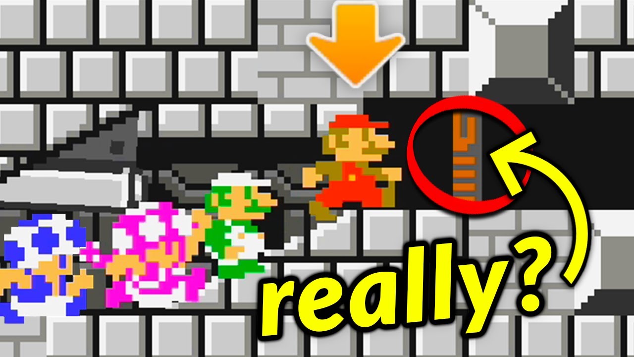 Mario Wins By Doing Absolutely Nothing — Mario Maker 2 Multiplayer ...