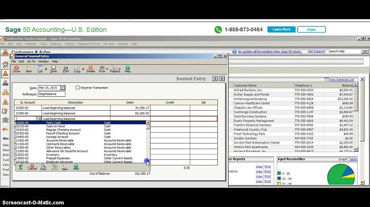 Create Journal Entries in Peachtree Online