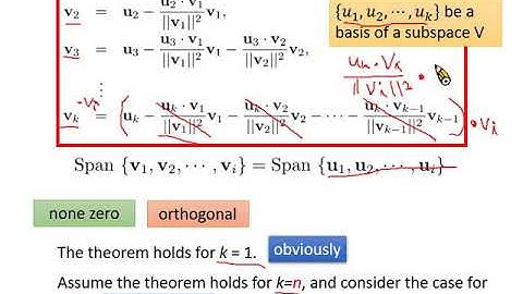Linear Algebra Lecture 31: Gram-Schmidt Process