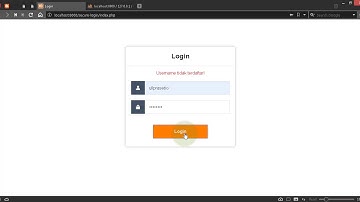 Cara membuat form login dengan php dan mysql database (Demo)