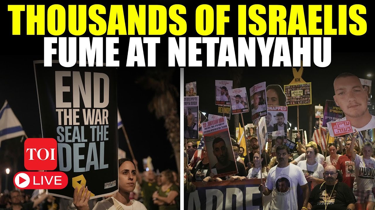 LIVE | ‘Stop War…Seal The Deal!’: Israelis March To U.S. Embassy In Tel Aviv | Trump | Netanyahu