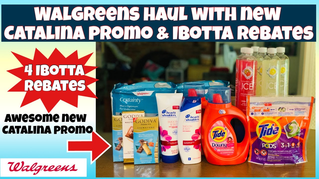 WALGREENS HAUL WITH A NEW CATALINA PROMOTION 4 IBOTTA REBATES Learn 