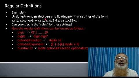 Principles of Compiler Design - Lexical Analysis - Regular Definition