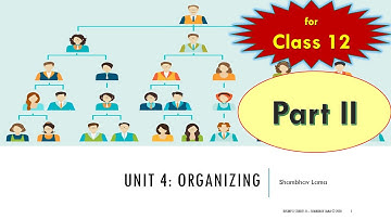 Organizing (Part II) | Unit 4 | Business Studies | Class 12 | NEB | Learn easily in Nepali